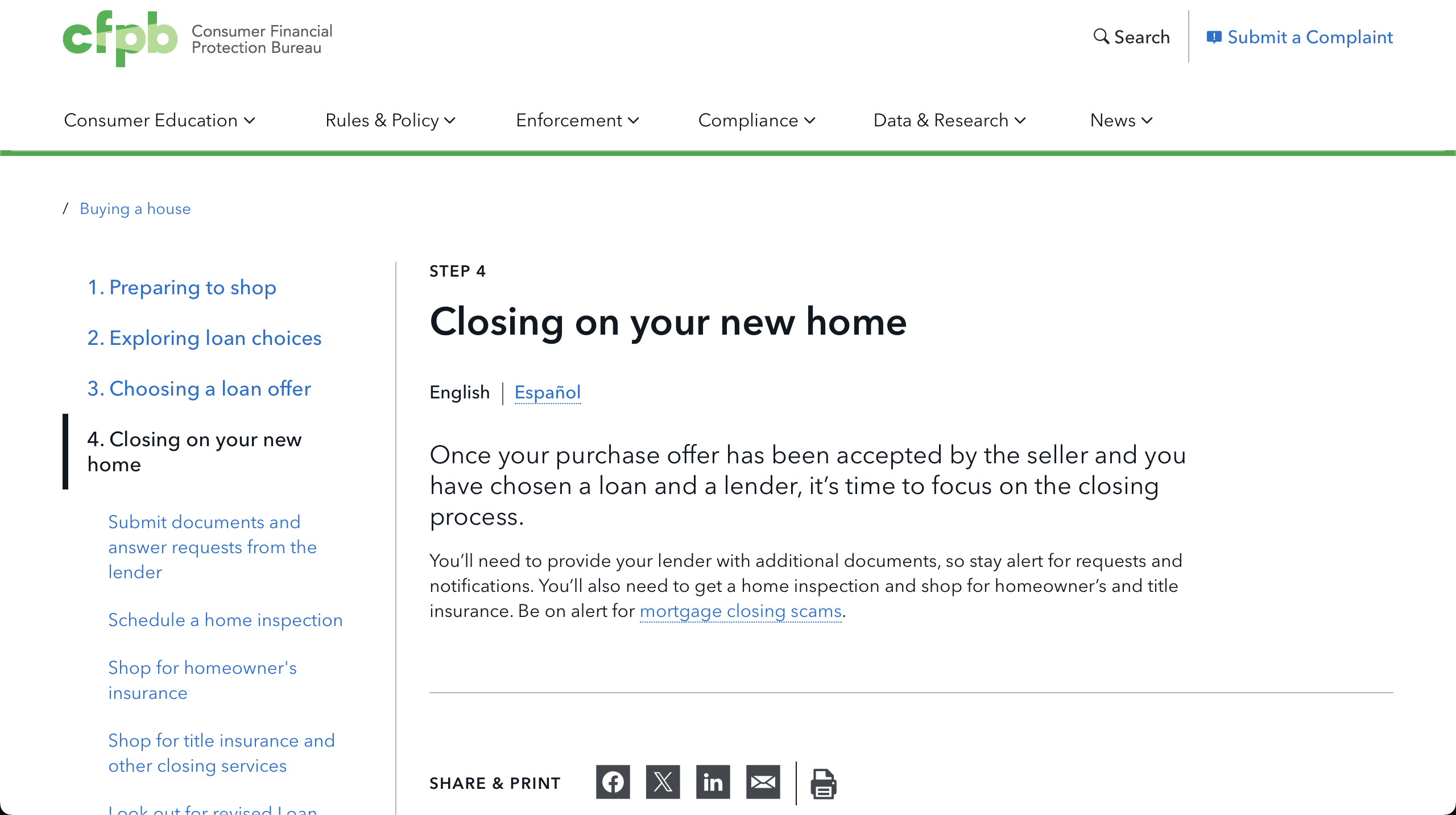 Preview of the Closing on your new home article